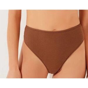 Agua De Coco Brown Hot Pants Bikini Bottom NWT Sz. XS